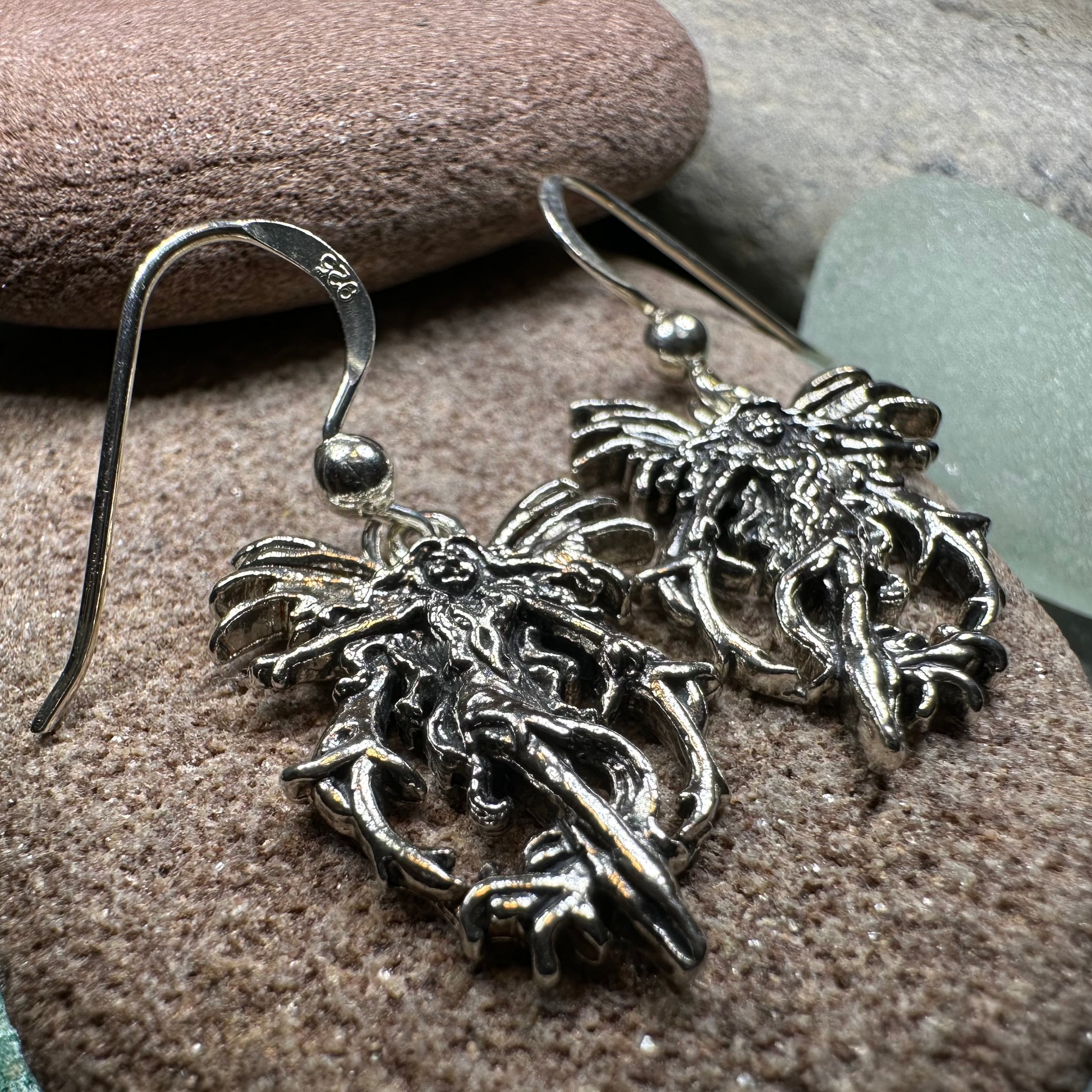 Pixie Fairy Earrings in Sterling Silver — view 5