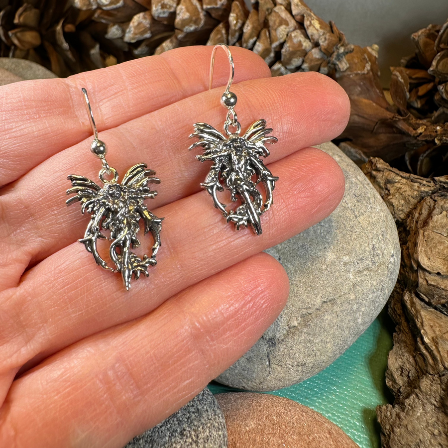 Pixie Fairy Earrings in Sterling Silver