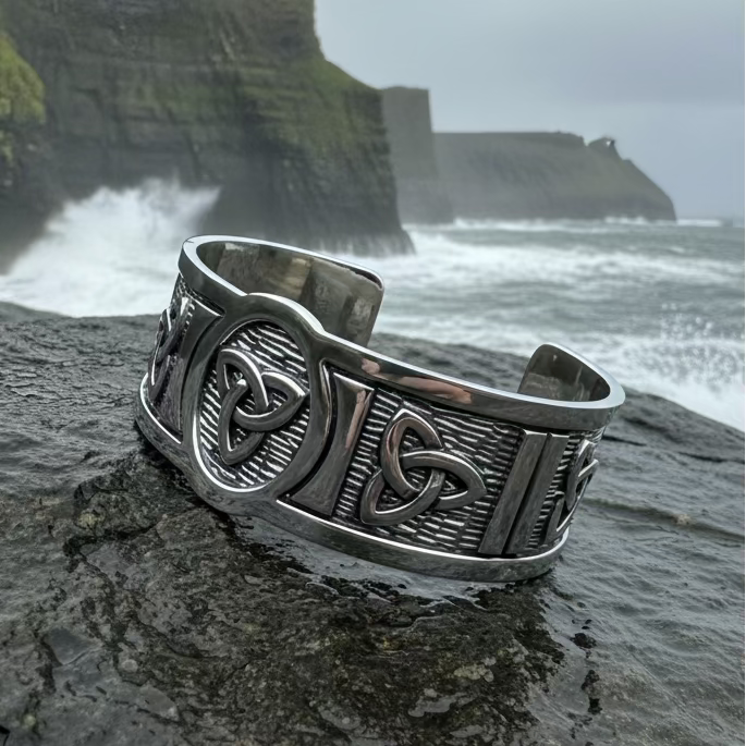 Trinity Knot Cuff Bracelet