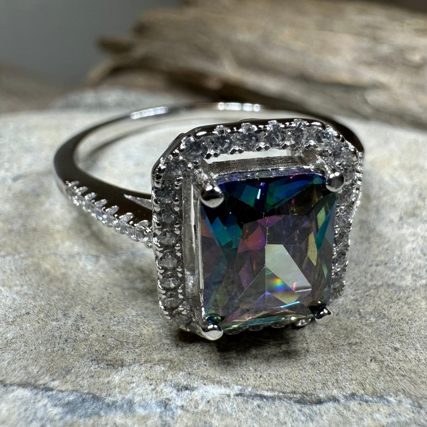 Royal Scottish Topaz Ring in Sterling Silver