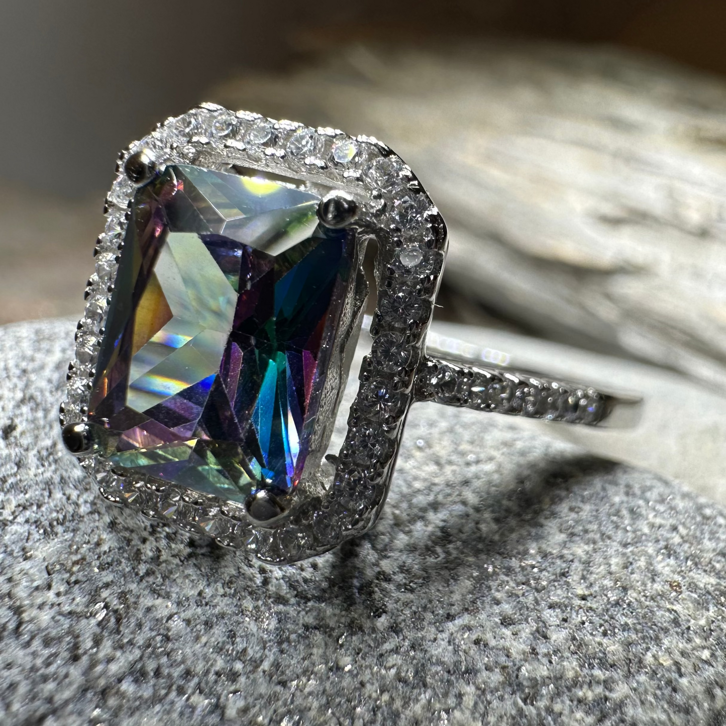 Royal Scottish Topaz Ring in Sterling Silver