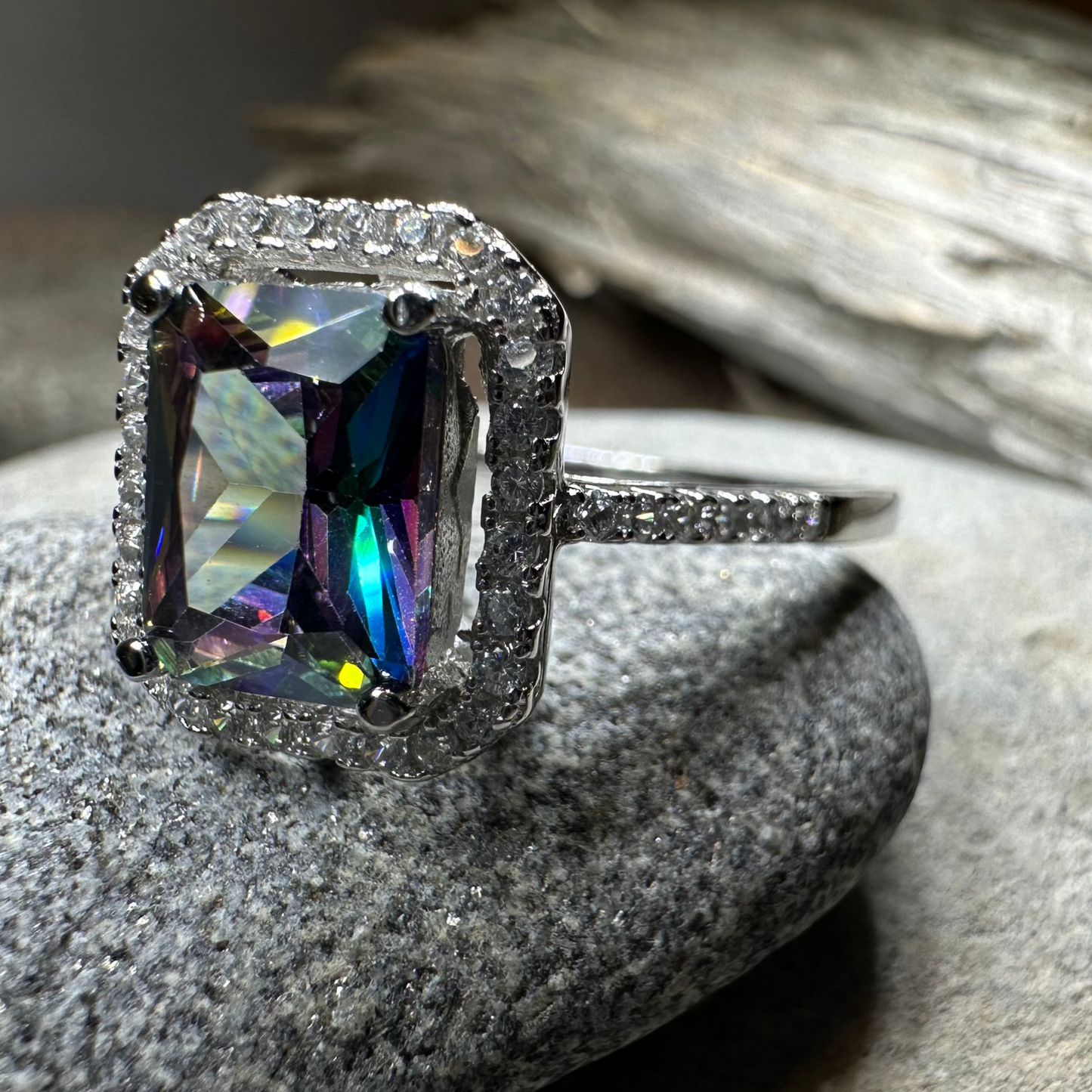 Royal Scottish Topaz Ring in Sterling Silver