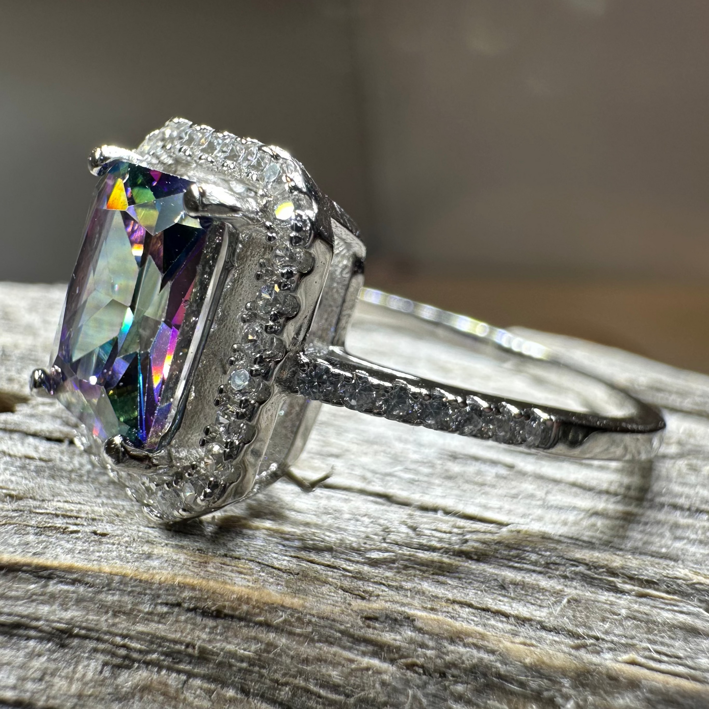 Royal Scottish Topaz Ring in Sterling Silver