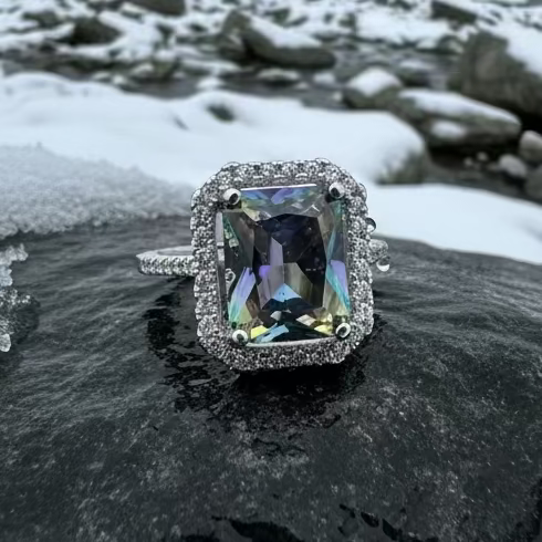 Royal Scottish Topaz Ring in Sterling Silver