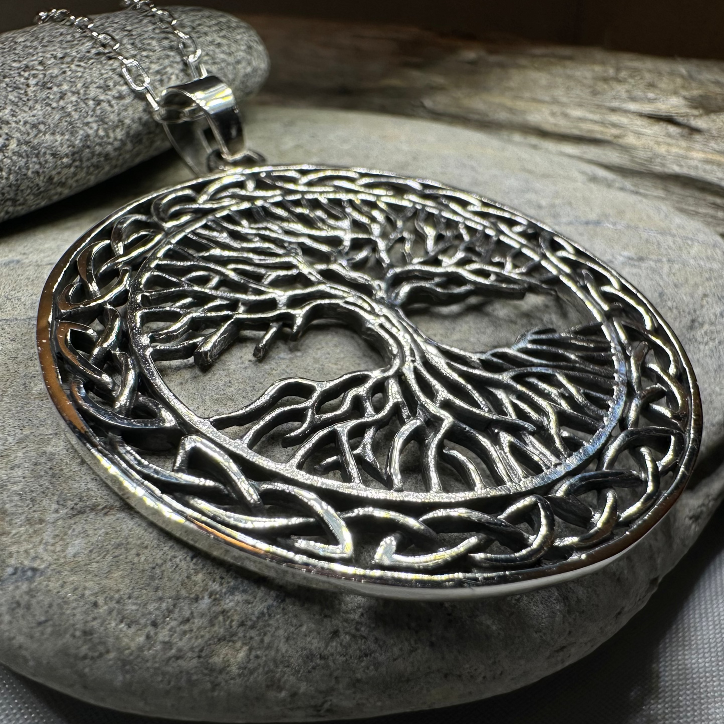 Free Spirit Tree of Life Necklace in sterling silver