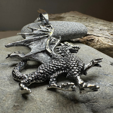 Load image into Gallery viewer, Wales Dragon Necklace
