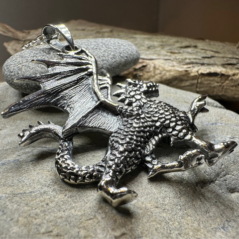 Load image into Gallery viewer, Wales Dragon Necklace

