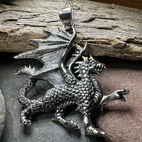 Load image into Gallery viewer, Wales Dragon Necklace
