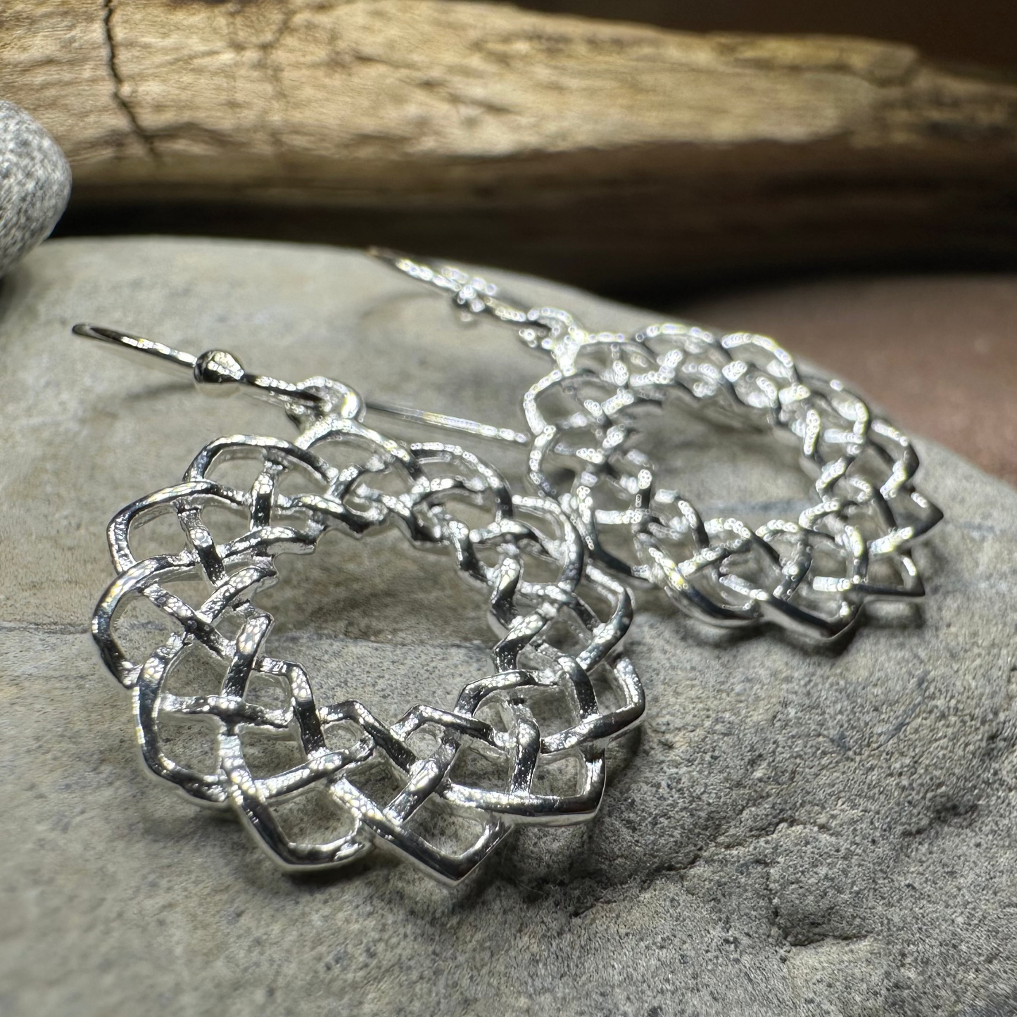 Celtic Eternity Knot Earrings — view 3