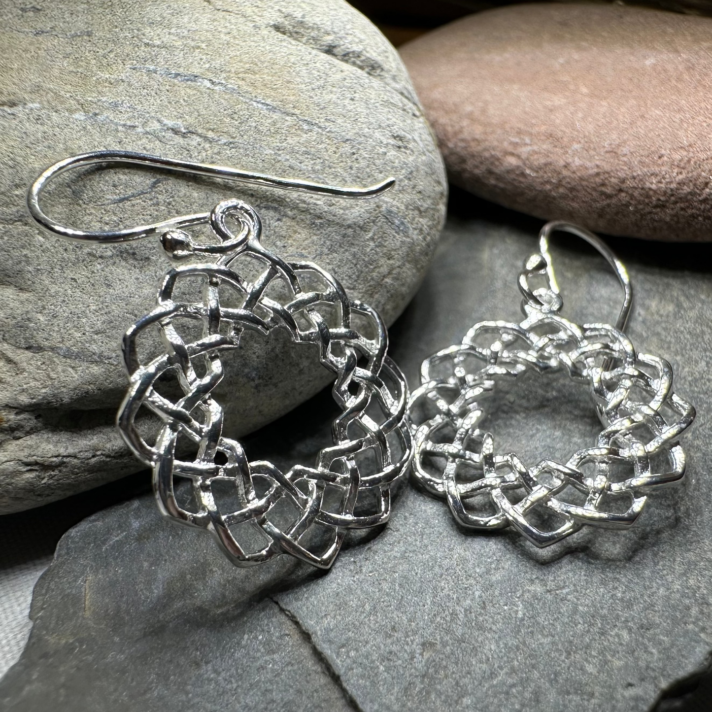 Celtic Eternity Knot Earrings — view 2
