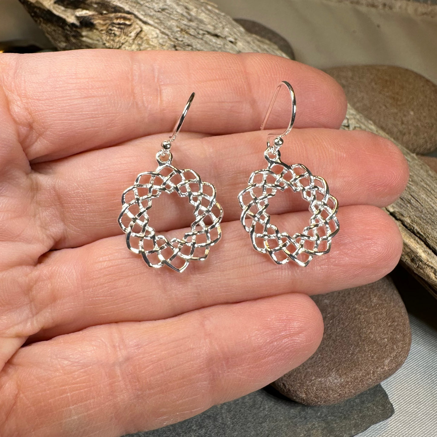 Celtic Eternity Knot Earrings — view 5