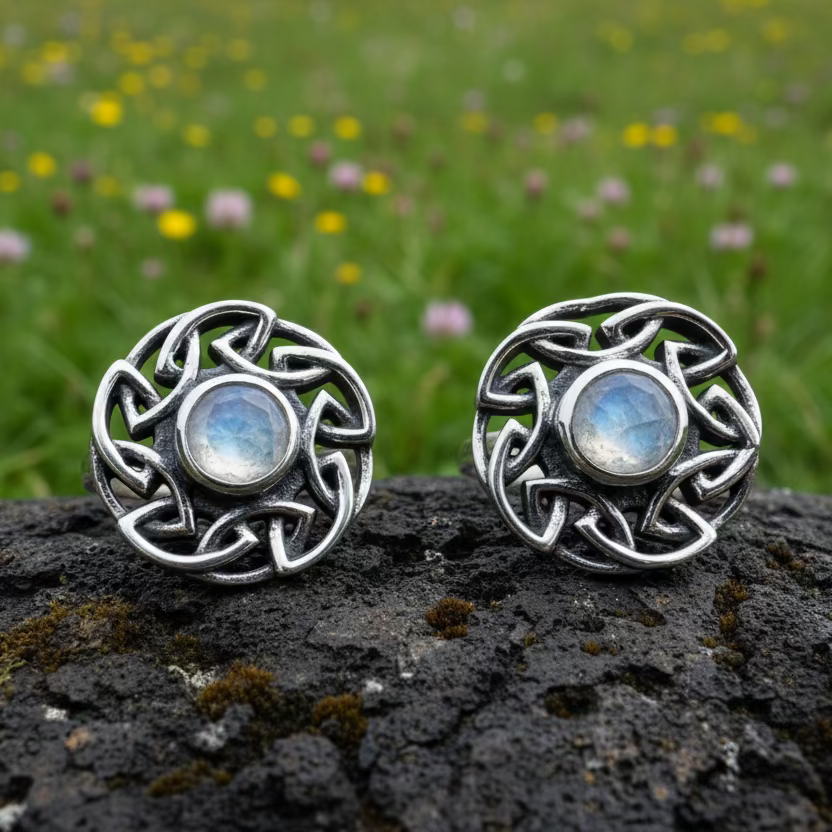 Alfiva Celtic Earrings in sterling silver