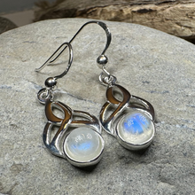 Load image into Gallery viewer, Edana Celtic Moonstone Earrings
