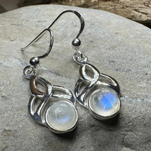 Load image into Gallery viewer, Edana Celtic Moonstone Earrings
