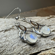 Load image into Gallery viewer, Edana Celtic Moonstone Earrings
