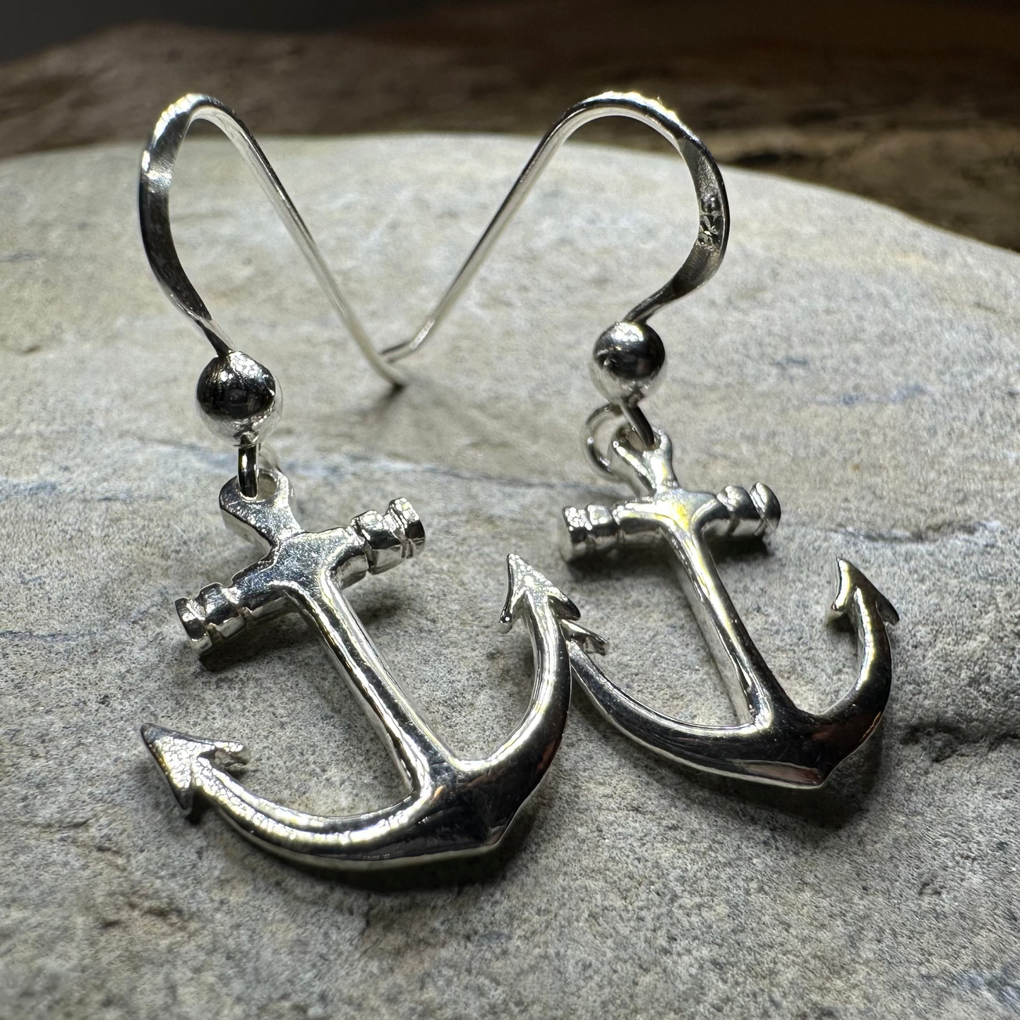 Smooth Sailing Anchor Earrings — view 7