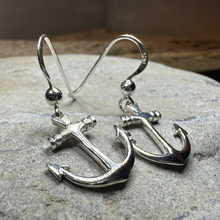 Load image into Gallery viewer, Smooth Sailing Anchor Earrings
