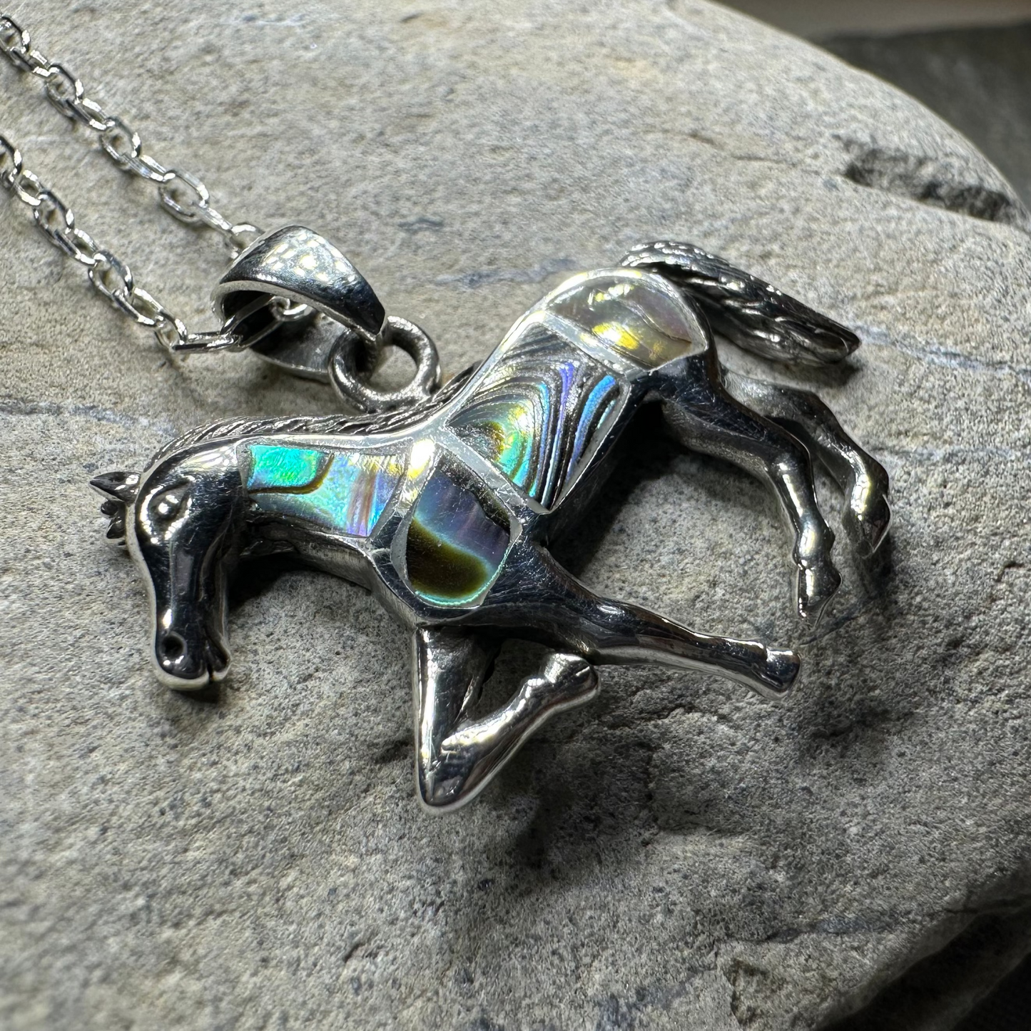 Shimmering Horse Necklace — view 9