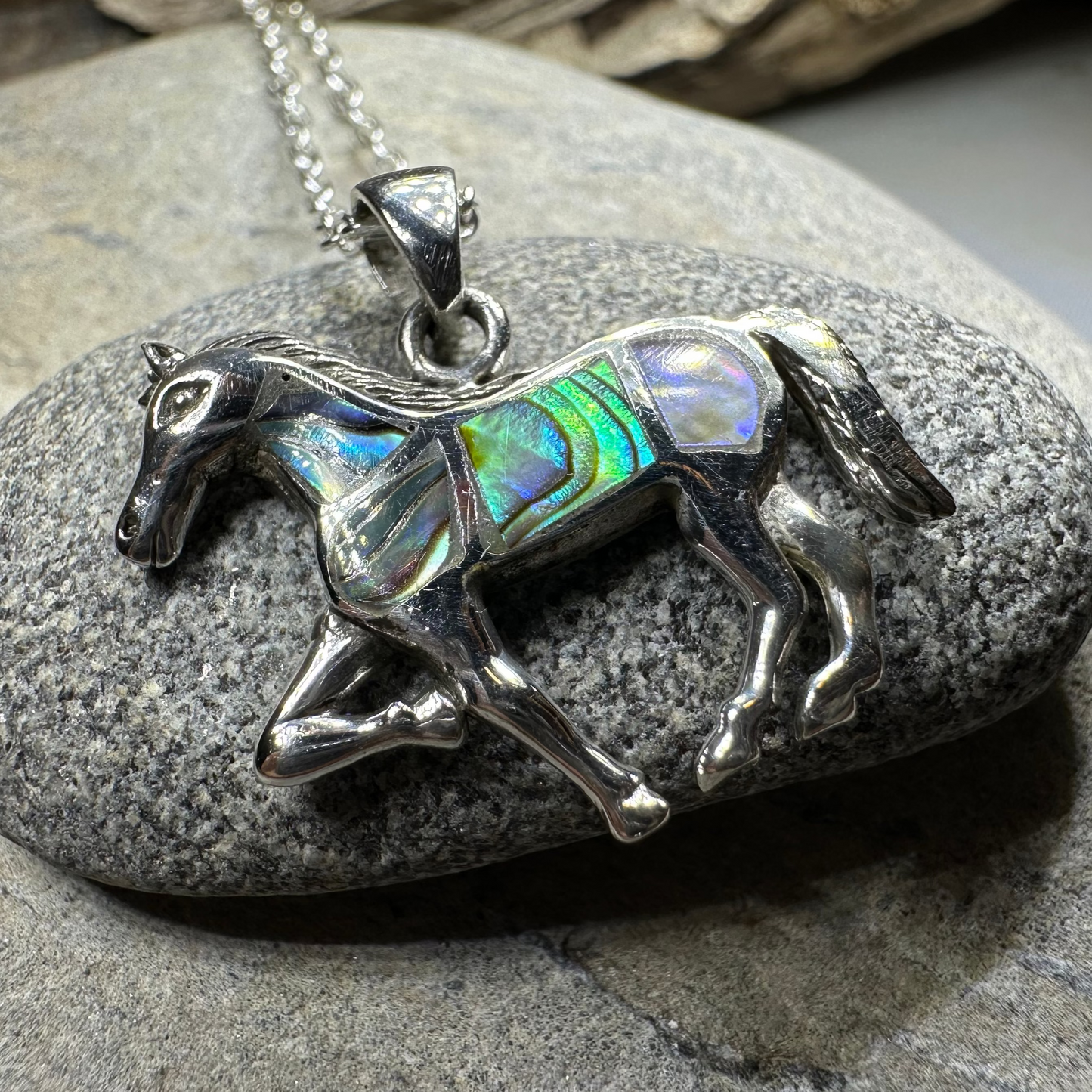 Shimmering Horse Necklace — view 5