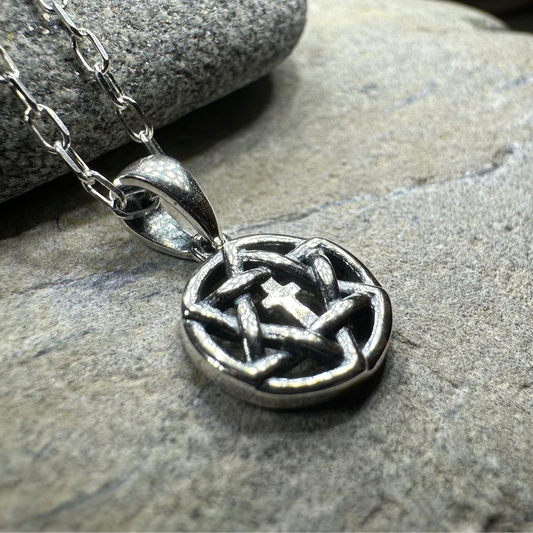 Petite Star of David Cross Necklace
