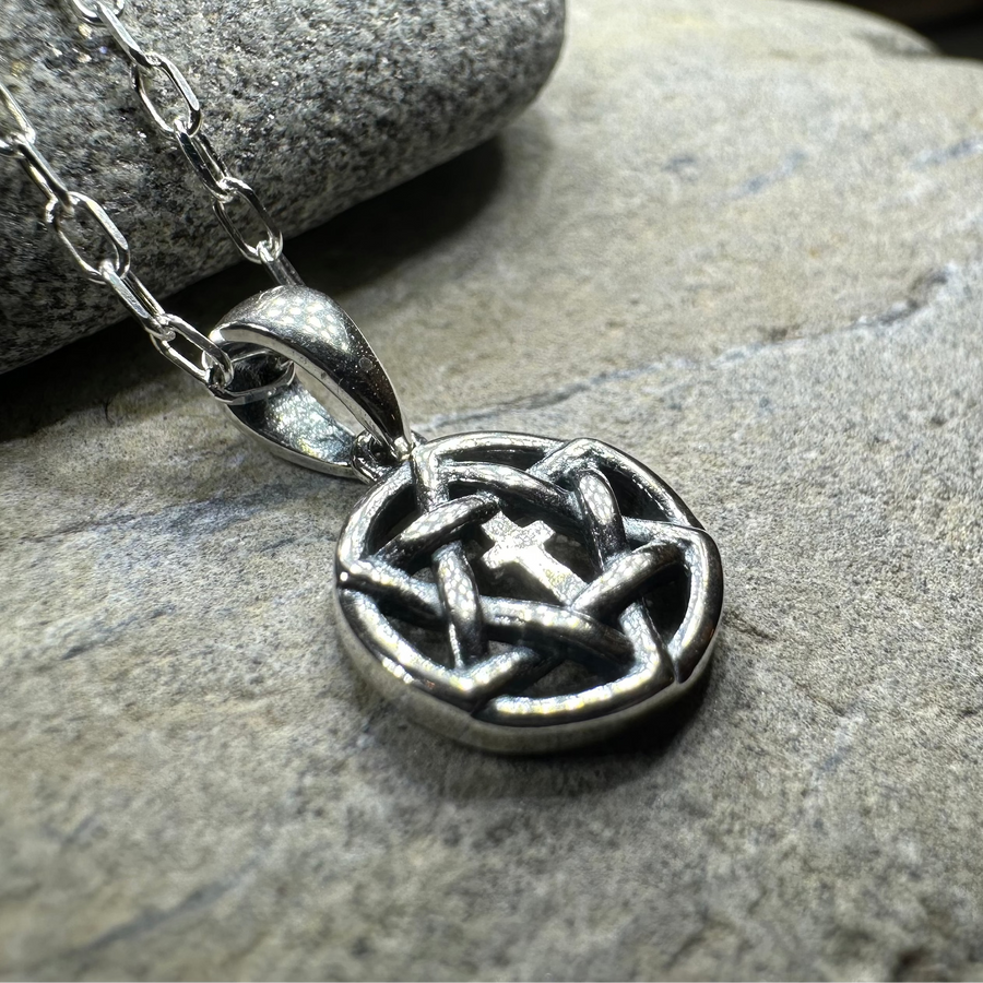 Petite Star of David Cross Necklace