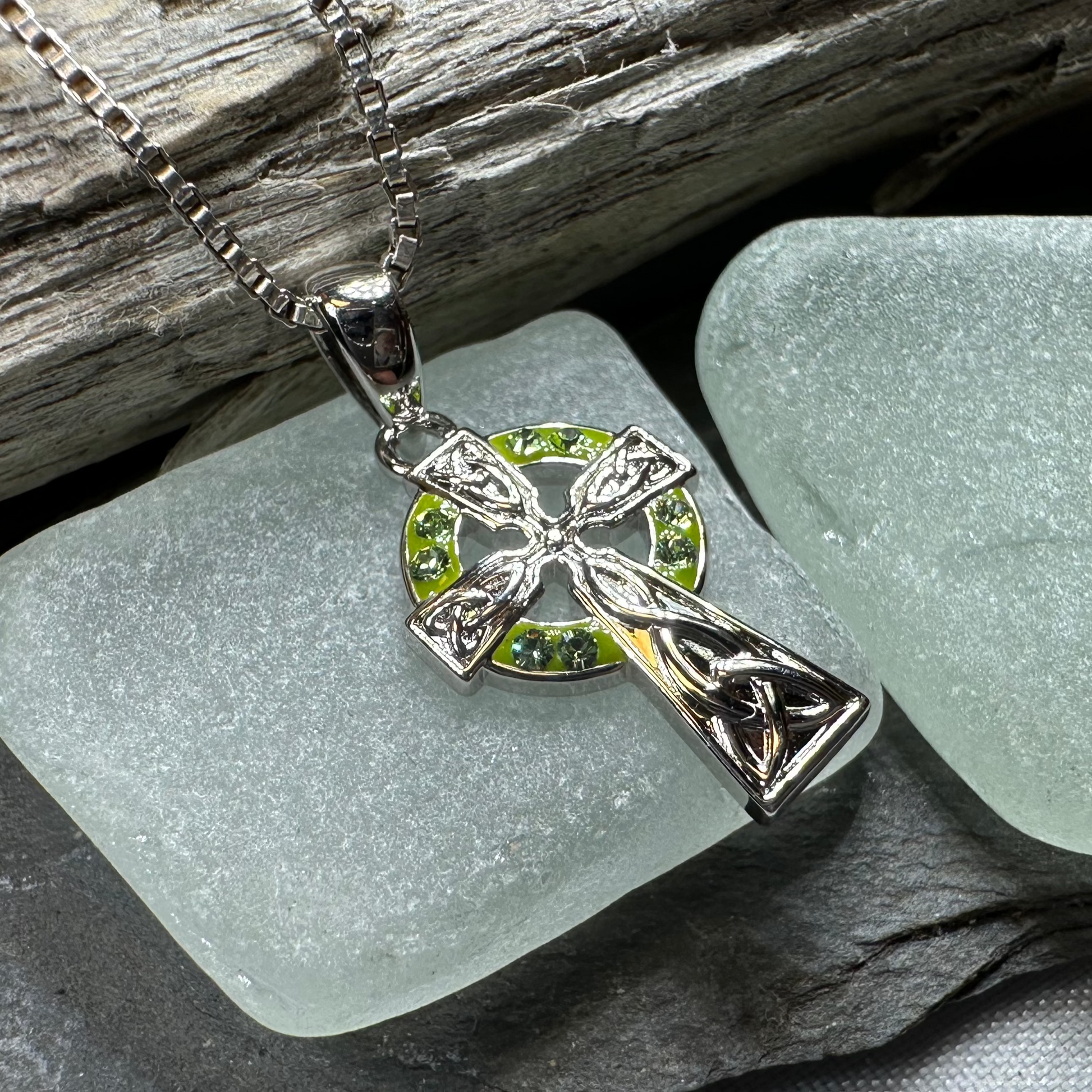 Jane Celtic Cross Necklace - Handmade in Ireland — view 6