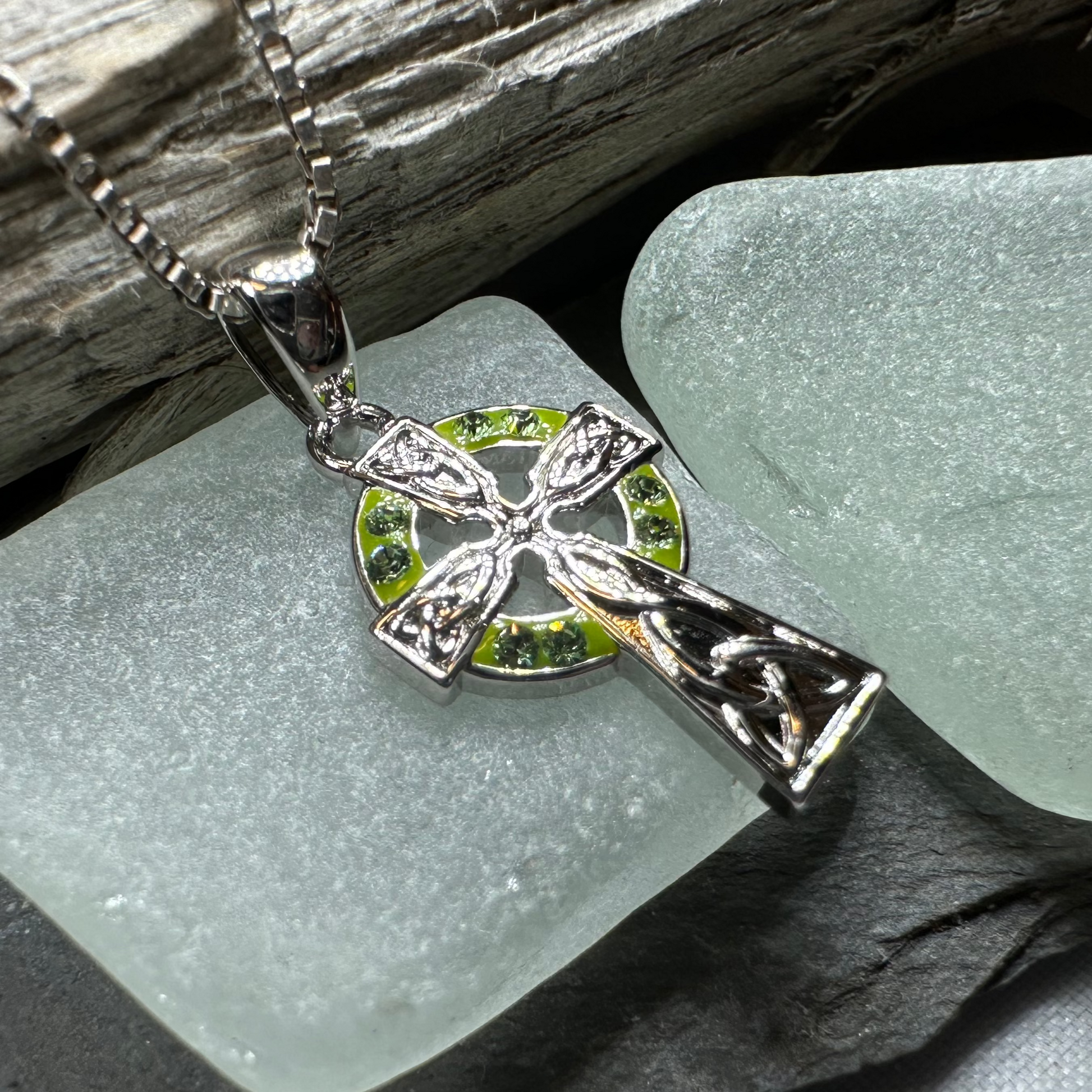 Jane Celtic Cross Necklace - Handmade in Ireland — view 5