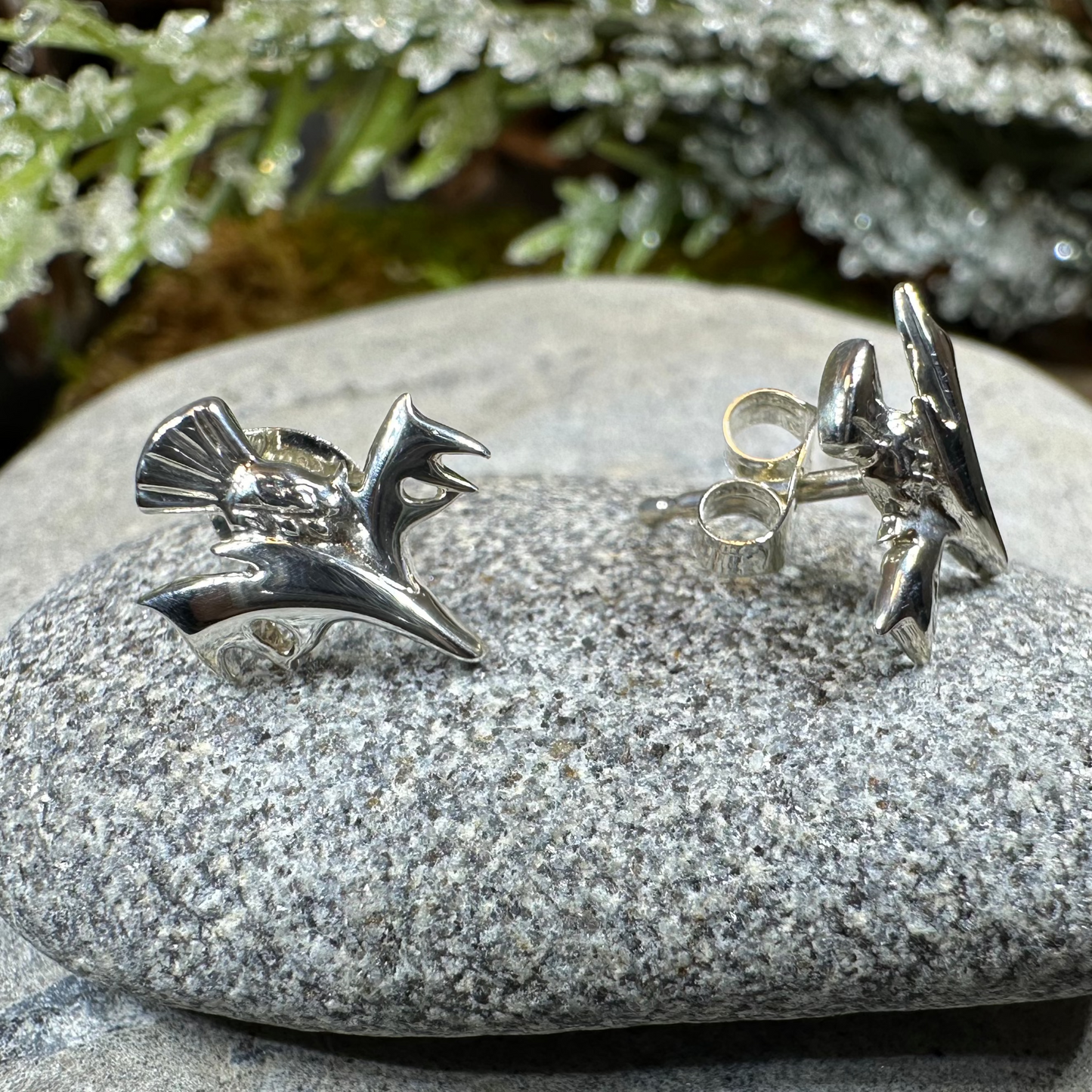 Modern Thistle Earrings — view 3