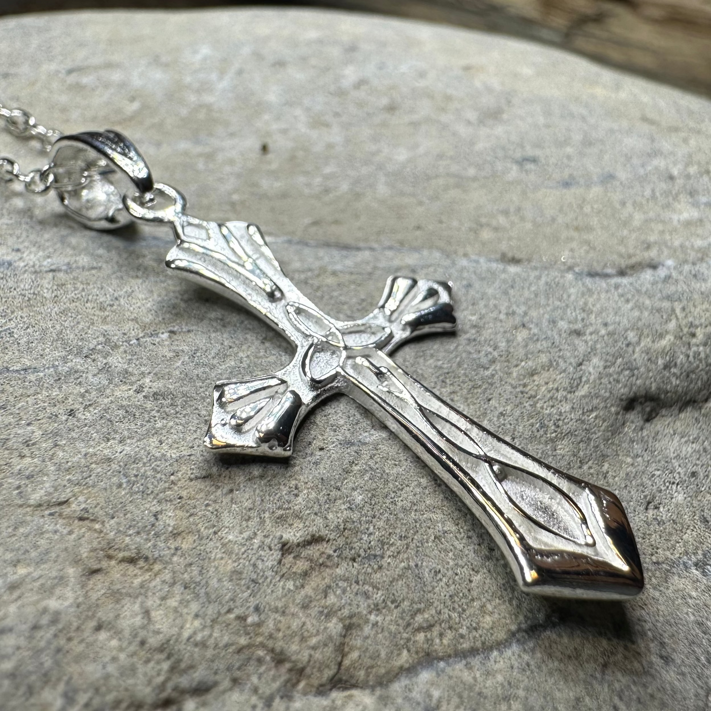 Kells Celtic Cross Necklace in Sterling Silver