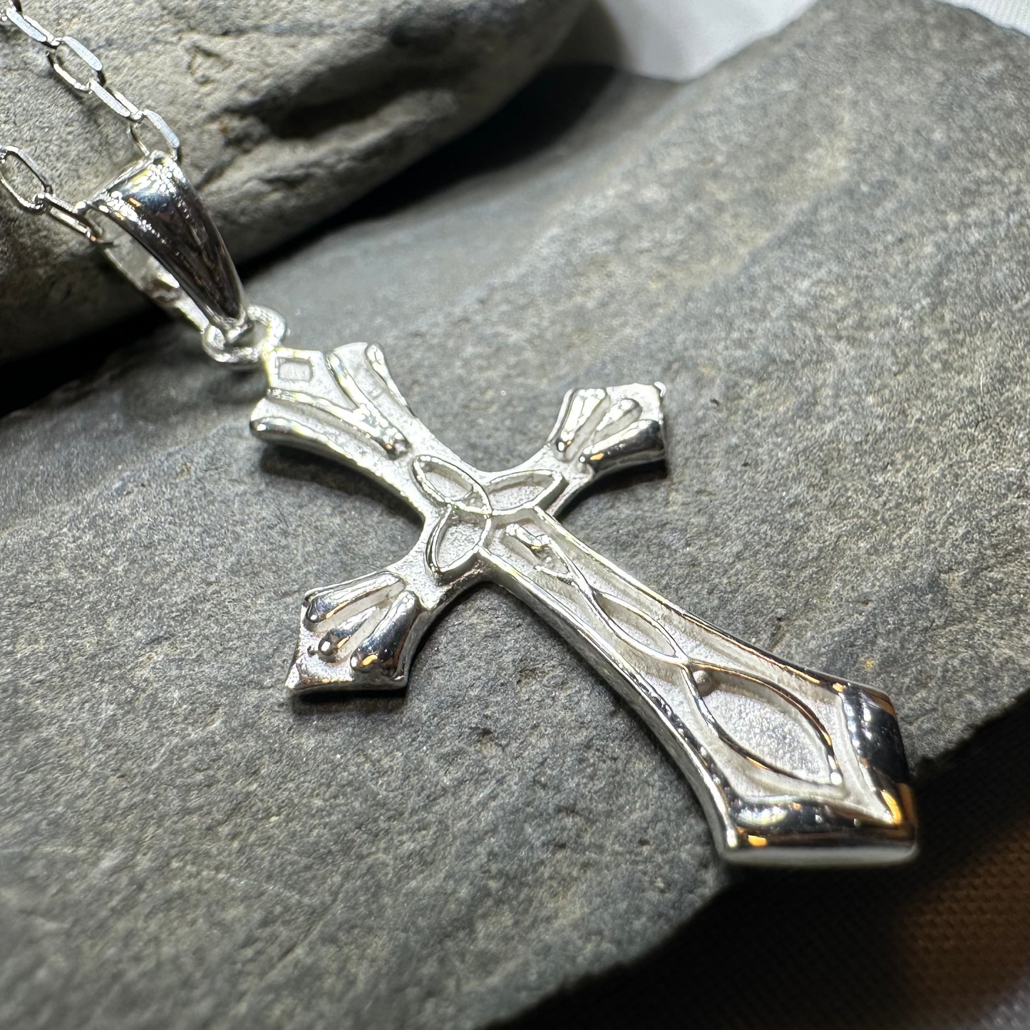 Kells Celtic Cross Necklace in Sterling Silver