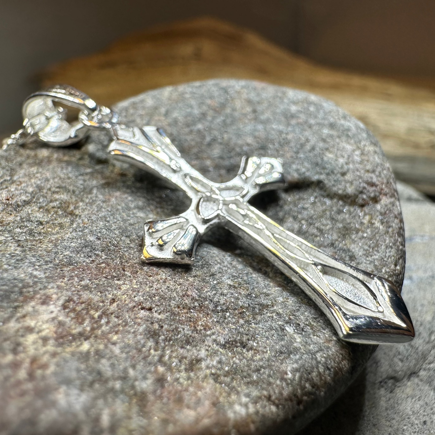 Kells Celtic Cross Necklace in Sterling Silver