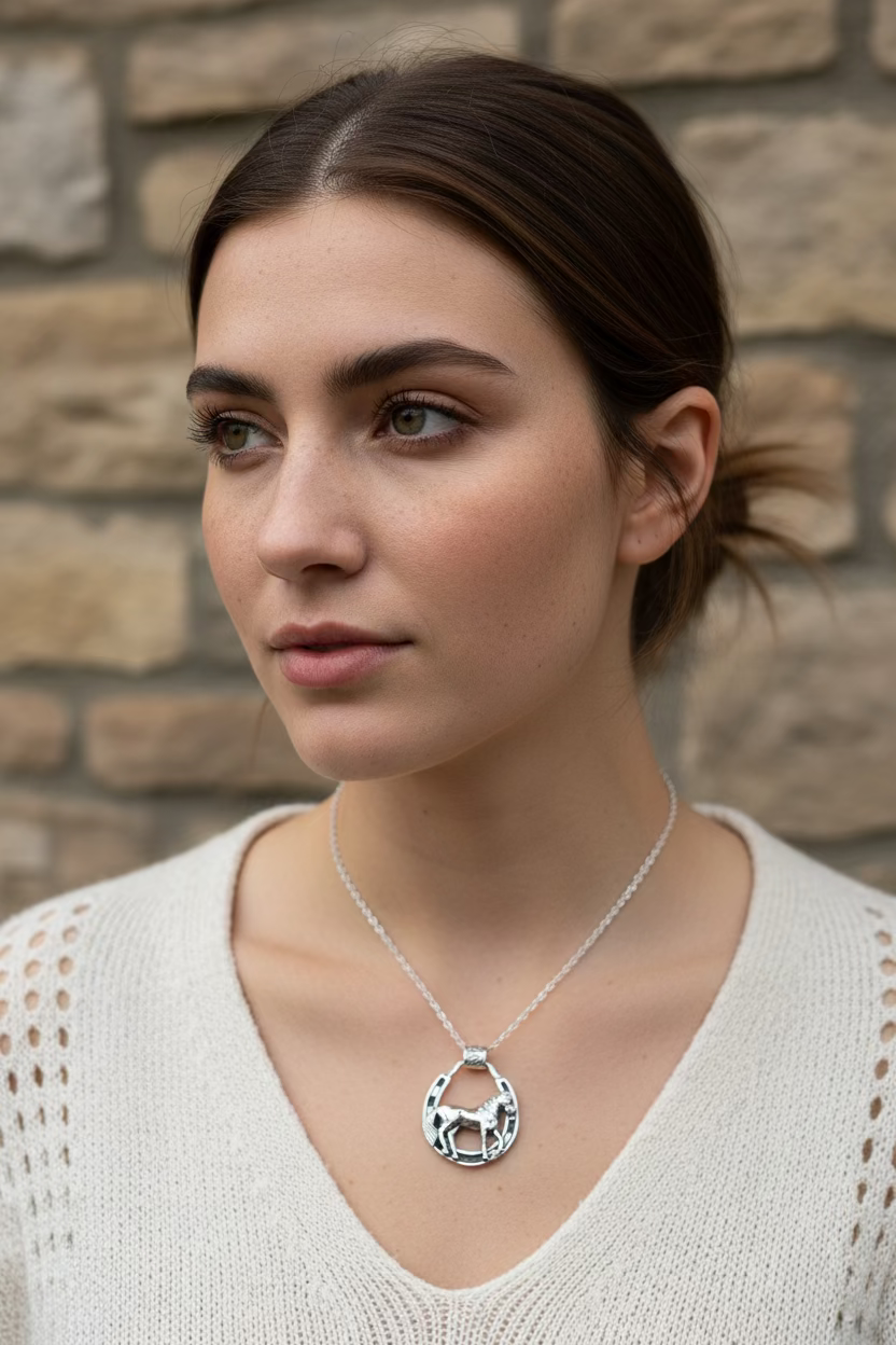 Rodeo Horse Necklace