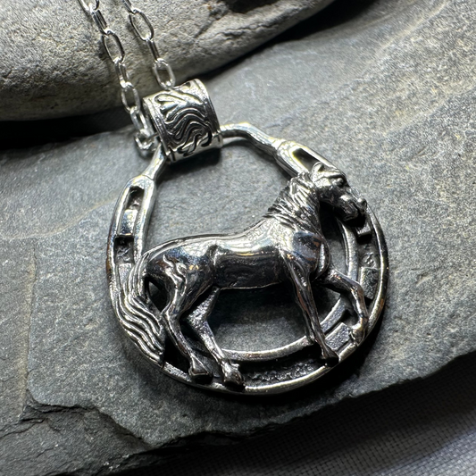 Rodeo Horse Necklace