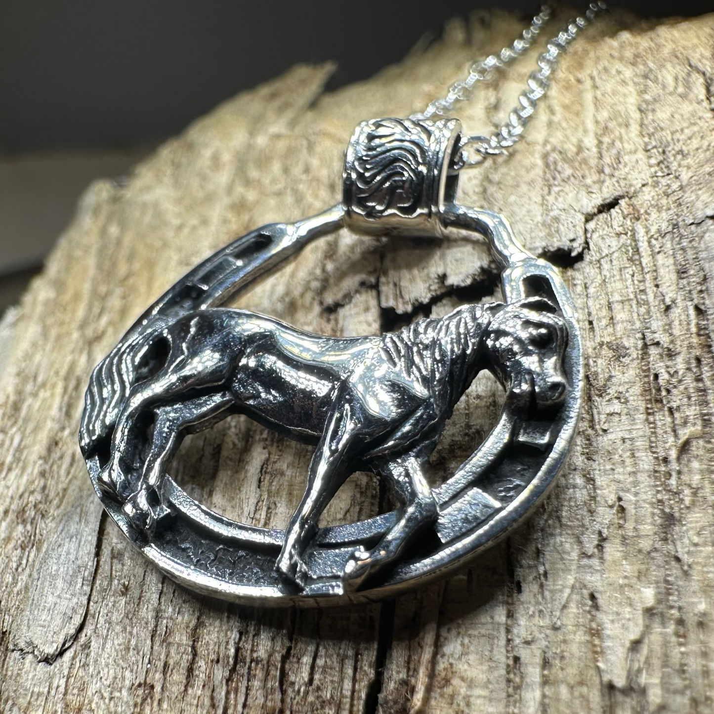 Rodeo Horse Necklace