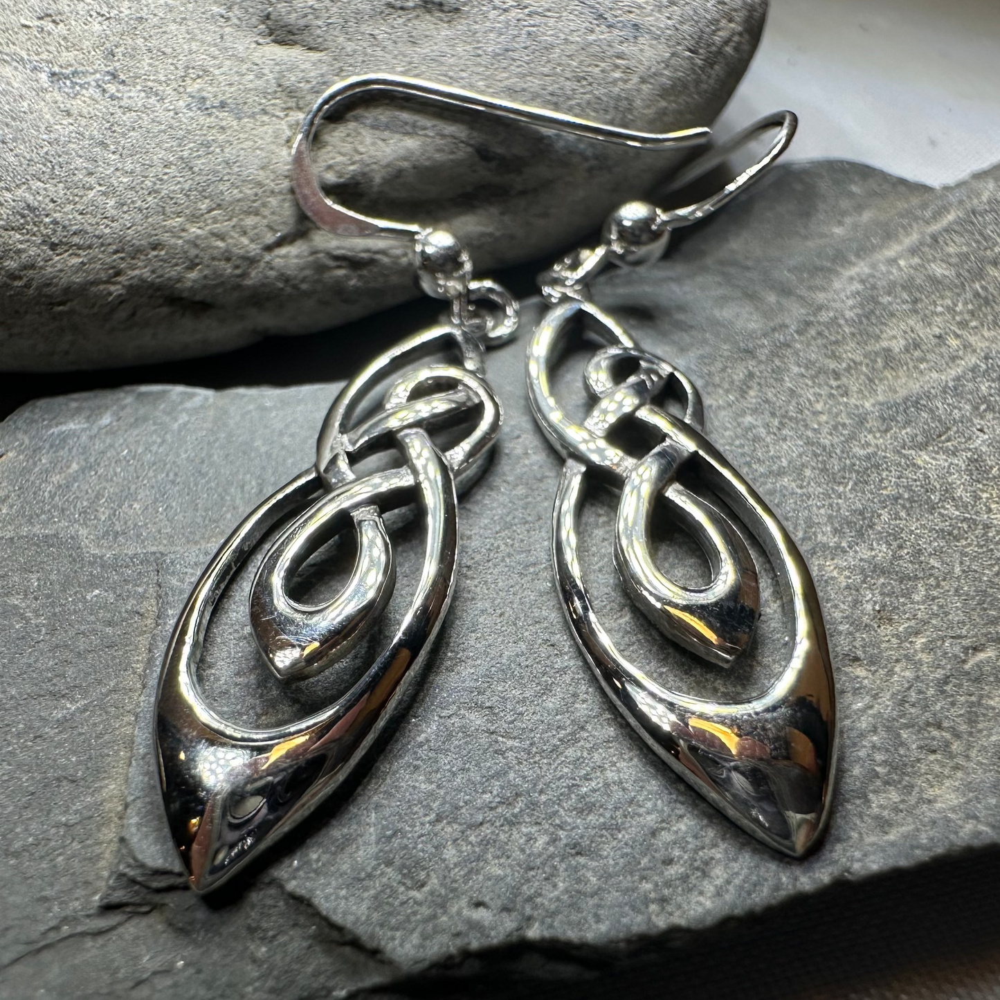 Tamsin Celtic Knot Earrings in sterling silver