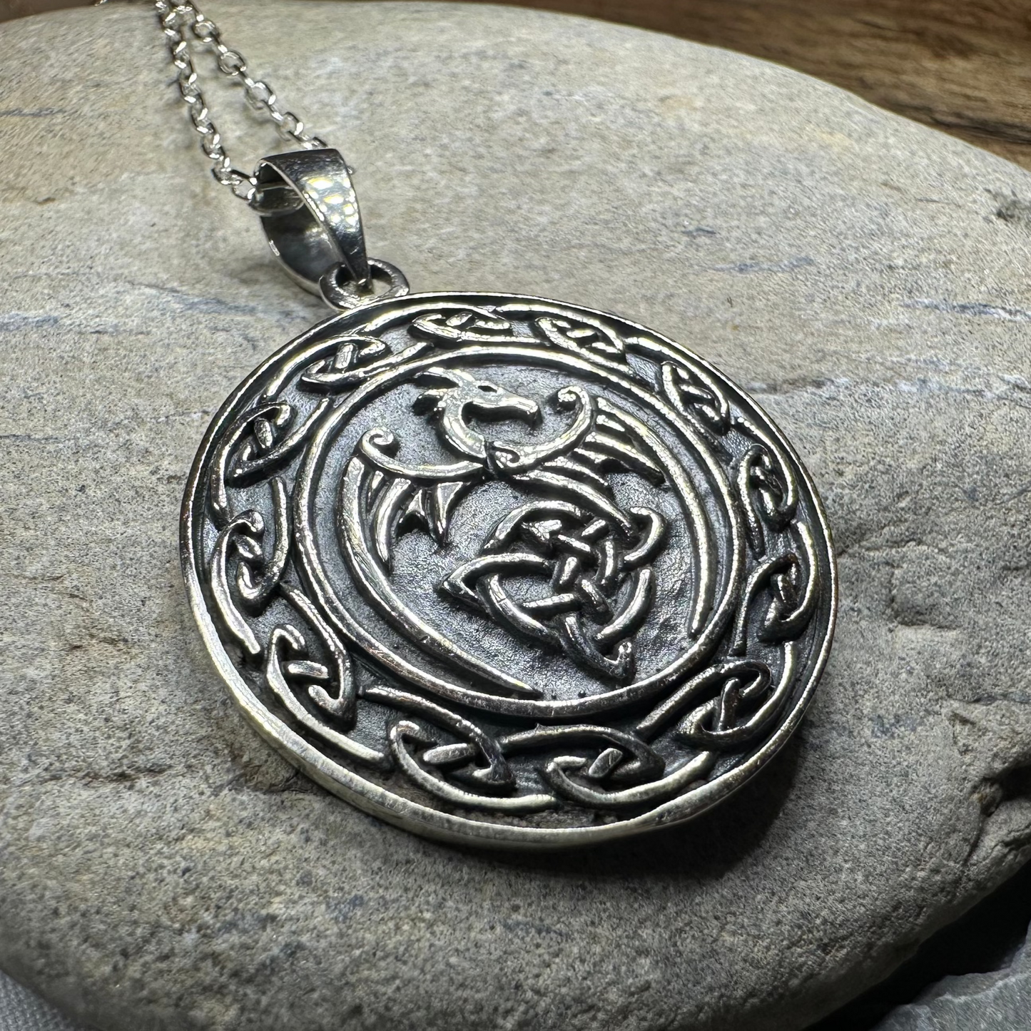 Rixon Celtic Dragon Necklace — view 8