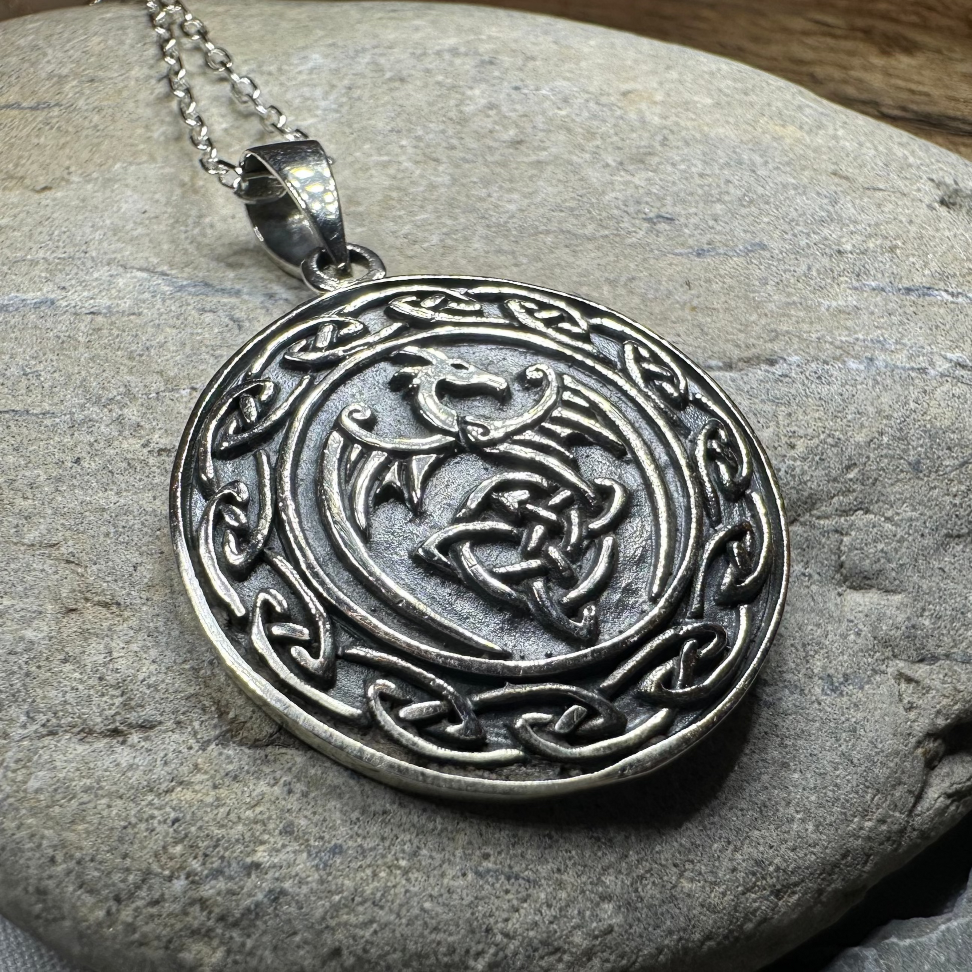 Rixon Celtic Dragon Necklace — view 8