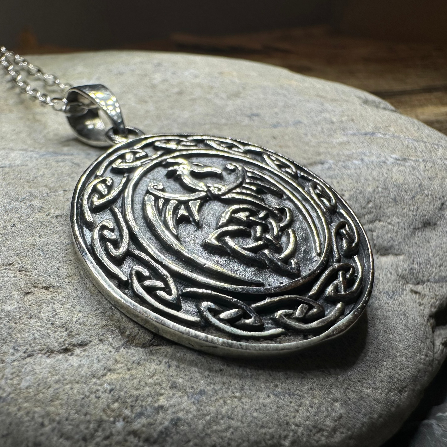 Rixon Celtic Dragon Necklace — view 6