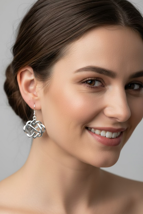 Load image into Gallery viewer, Infinite Love Heart Earrings
