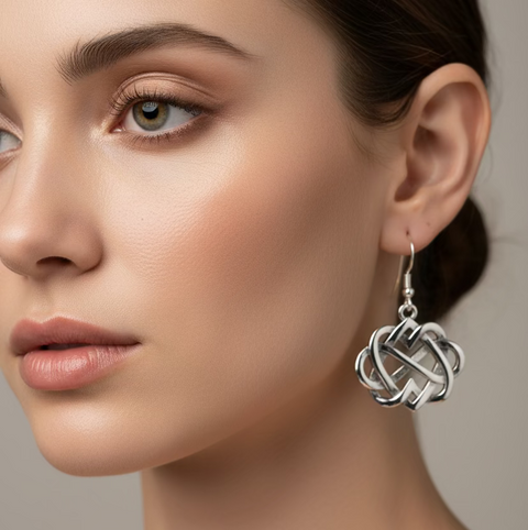 Load image into Gallery viewer, Infinite Love Heart Earrings
