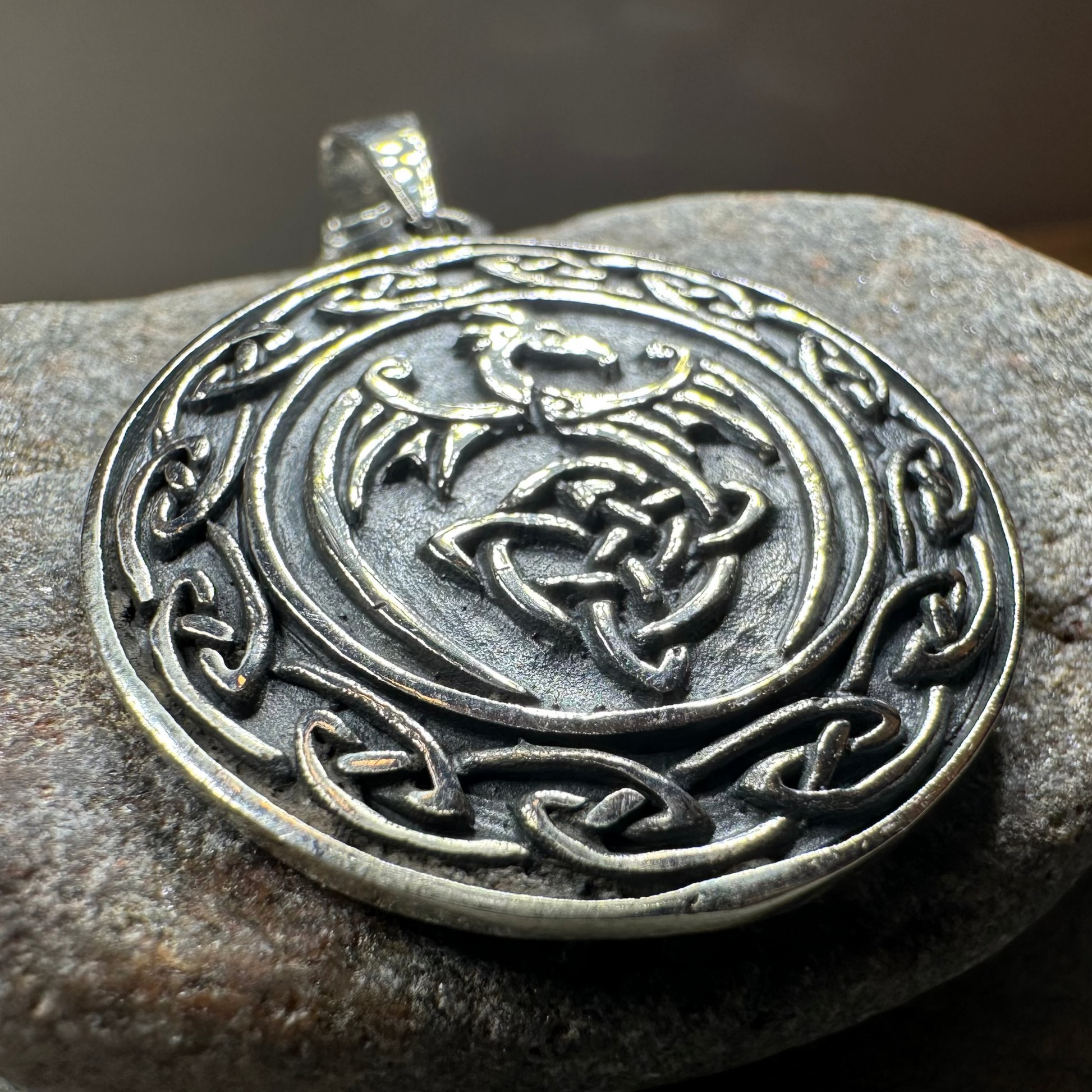 Rixon Celtic Dragon Necklace — view 2