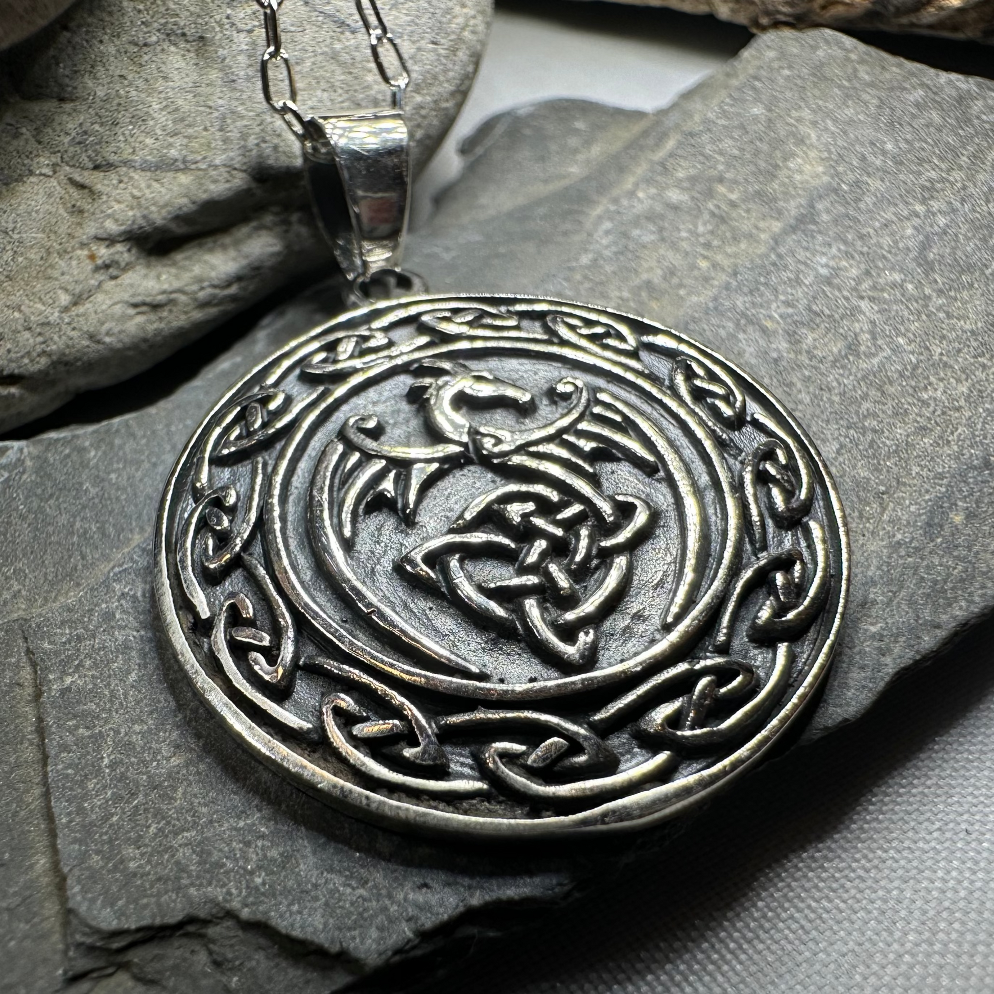 Rixon Celtic Dragon Necklace — view 5