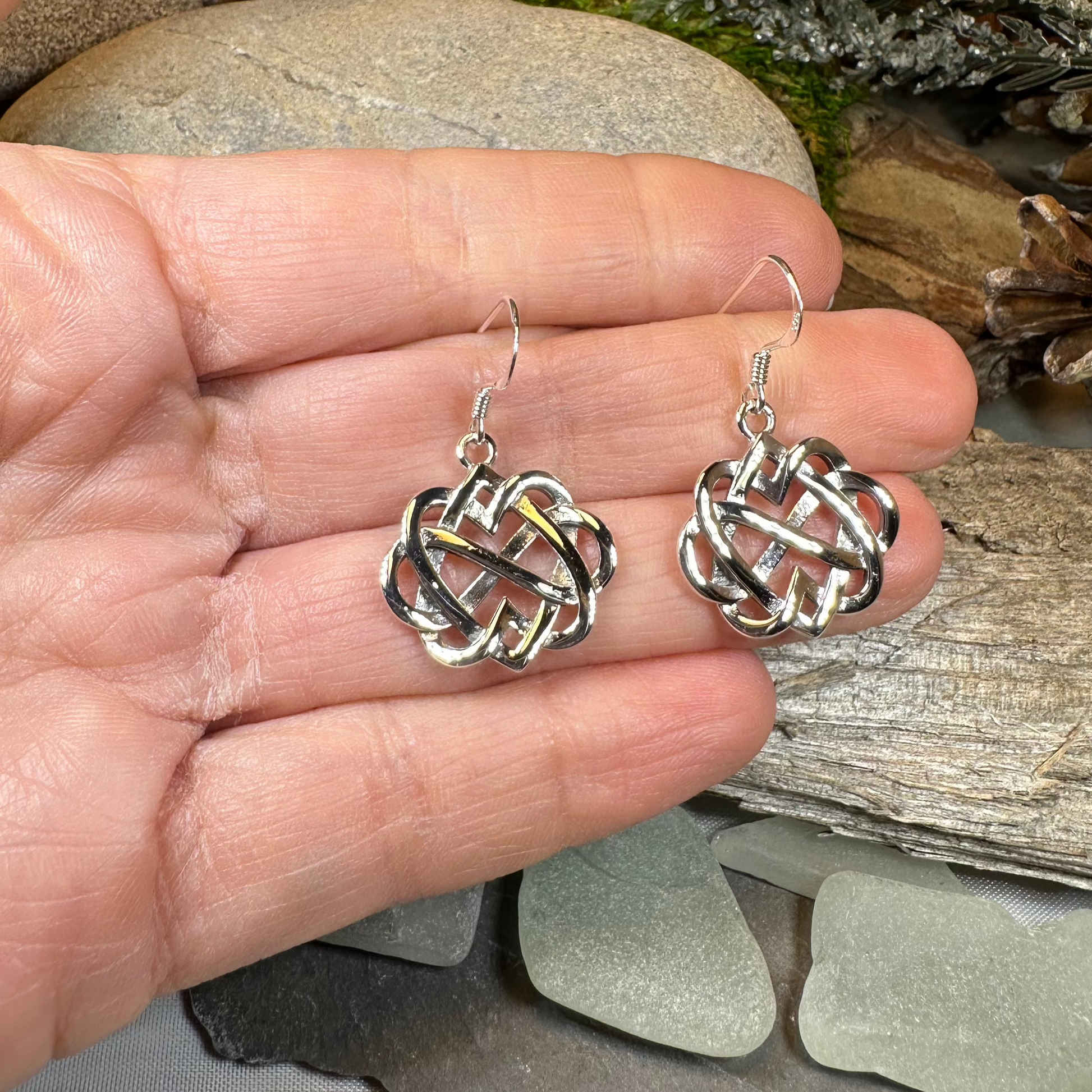 Infinite Love Heart Earrings — view 5