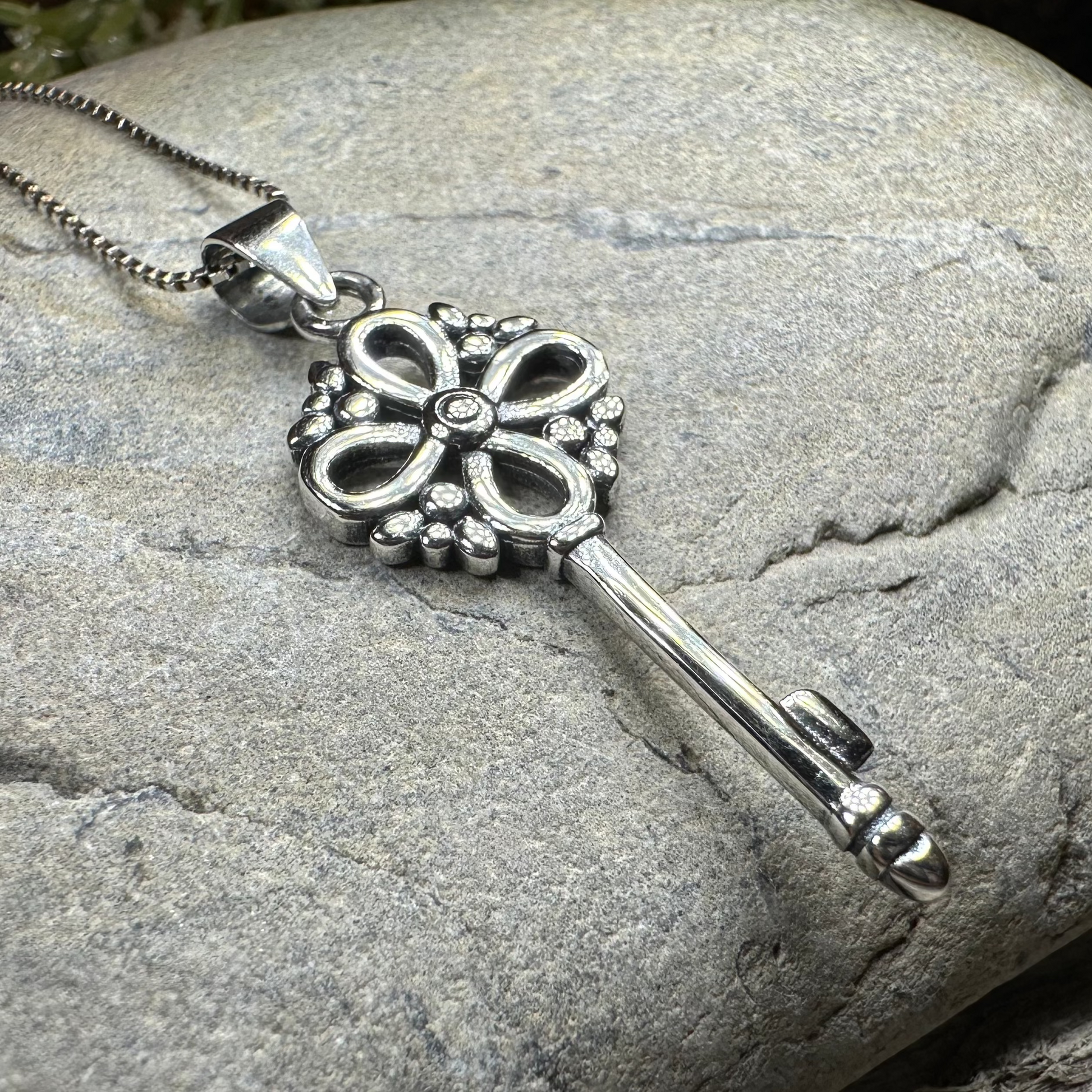 Adele Celtic Key Necklace — view 3
