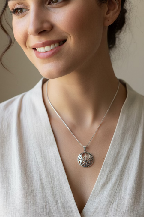 Load image into Gallery viewer, Peace Sign Necklace

