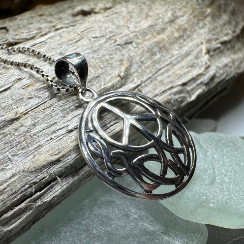 Load image into Gallery viewer, Peace Sign Necklace
