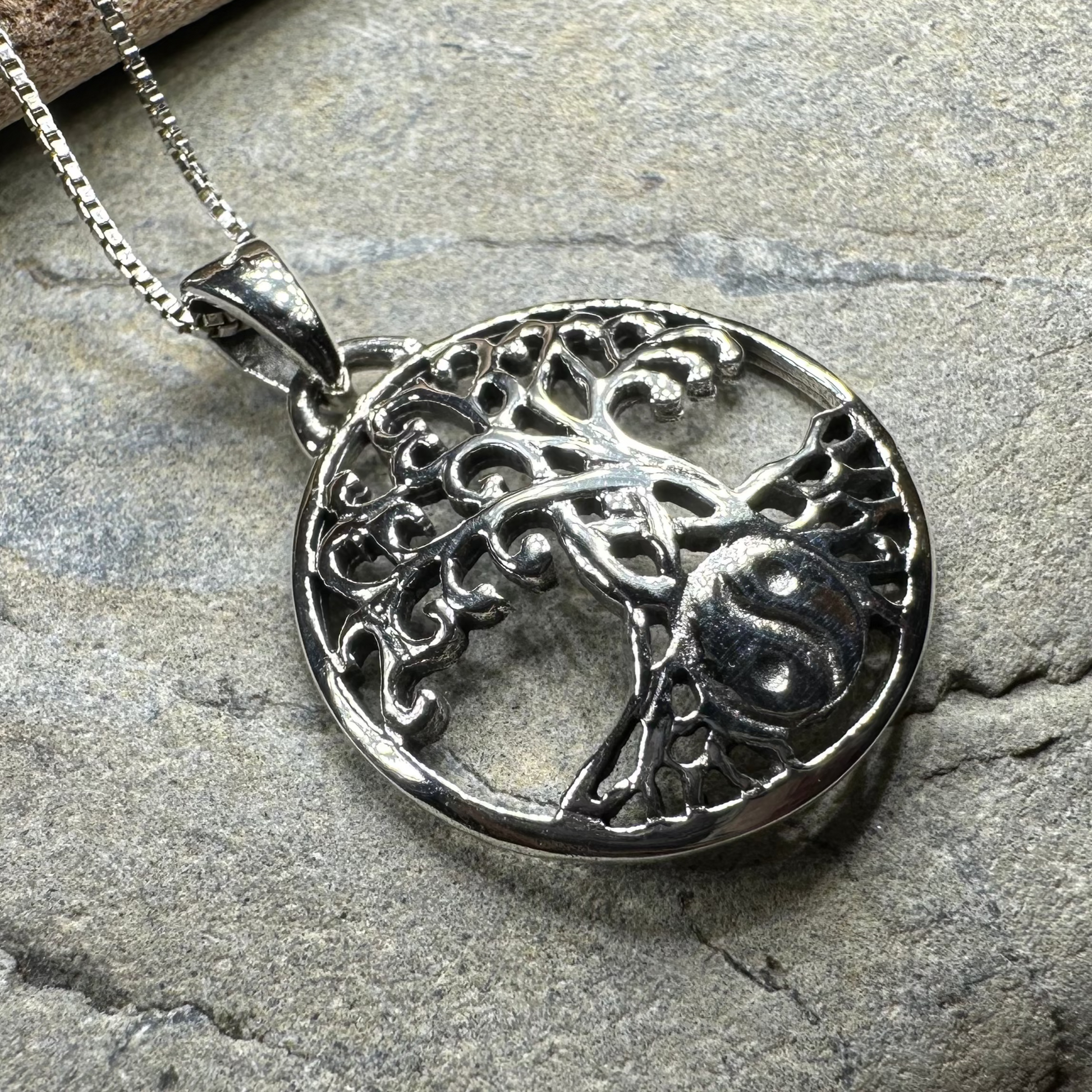 Yin Yang Tree of Life Necklace — view 6