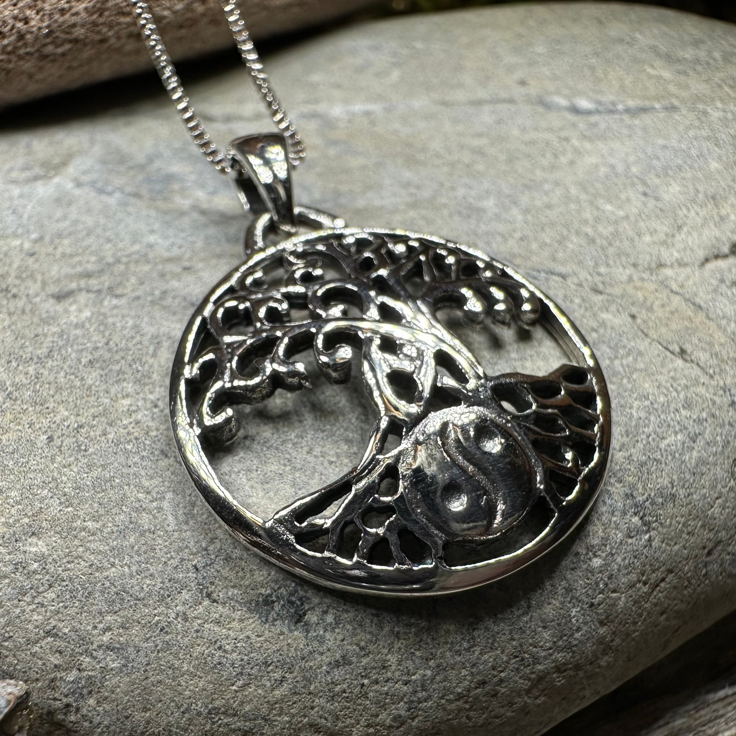 Yin Yang Tree of Life Necklace — view 3