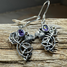Load image into Gallery viewer, Marcasite Thistle Earrings
