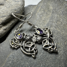 Load image into Gallery viewer, Marcasite Thistle Earrings
